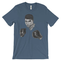 Mo Ali Boxing Unisex Short Sleeve T-Shirt Illustrated by Robert Bowen - Robert Bowen Tees